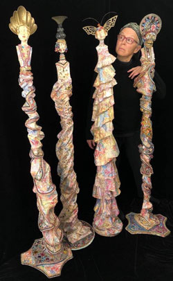 Kathy Ross and her sculptures